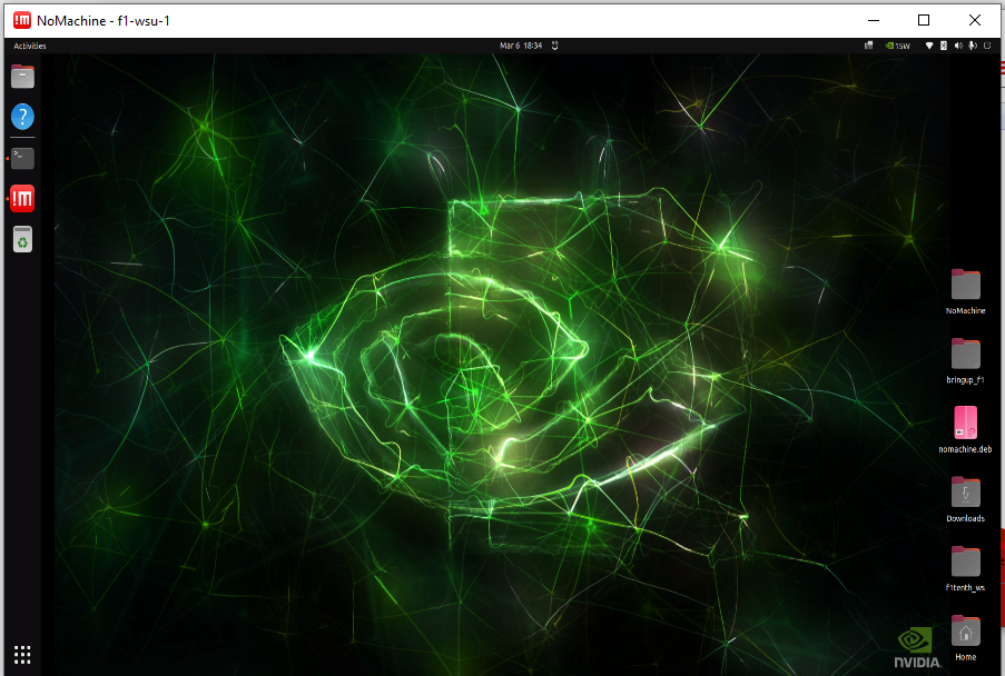 Connected RoboRacer desktop
